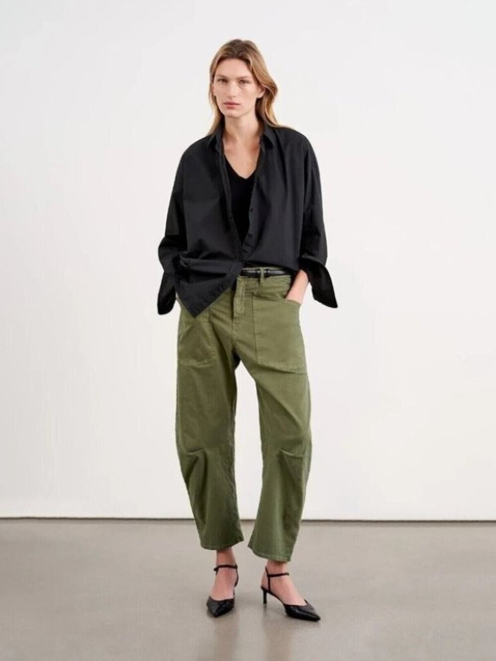 Nili Lotan Shon Green Pants 8
